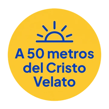 A 50 metros del Cristo velato