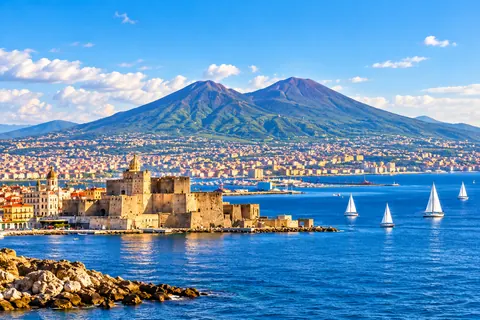 Il Vesuvio e il golfo di Napoli